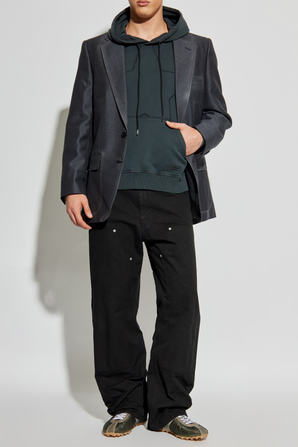 パンツ MM6 Maison Margiela SS25 PIJAMA PANT (S52KA0529M35244 900) MM6 Maison Margiela Black Satin Pyjama Pant | italist